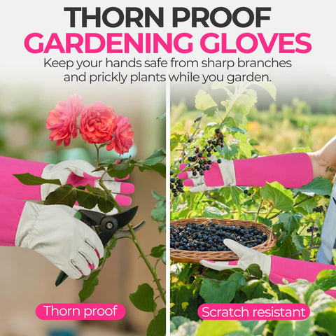 Reinforced fingertips and padded palm reduce pruning fatigue.