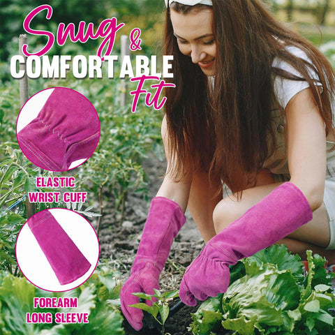 HANDLANDY split cowhide palm and back for durable grip