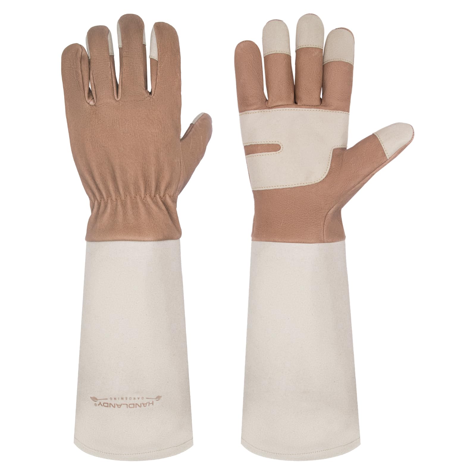 Handlandy thorn-proof gloves protect hands and forearms during rose pruning