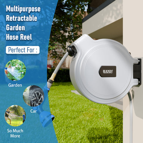 HANDT 10-pattern nozzle included for versatile watering and precise spray control