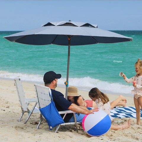 Handy Beach Goods eco RPET canopy saves plastic waste.