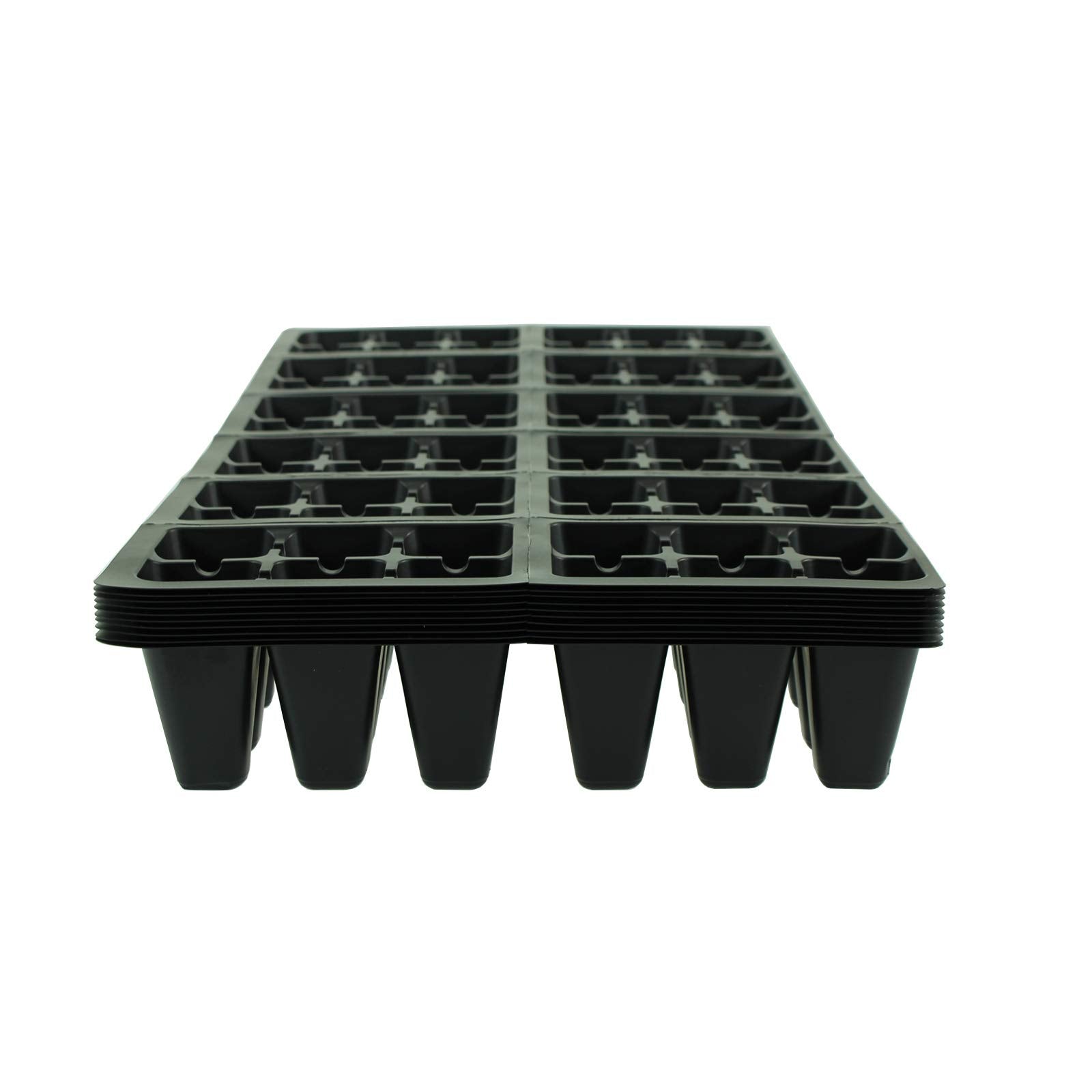 Handy Pantry drain-hole tray supports healthy root growth during seed germination.