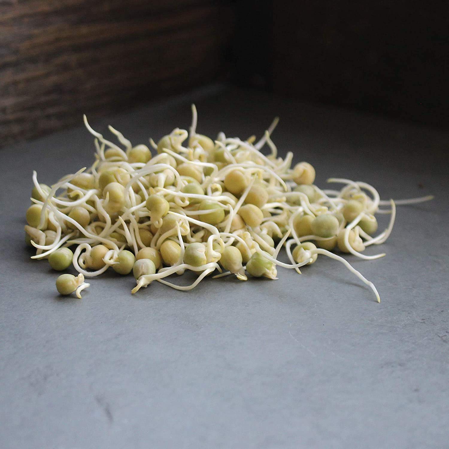 Handy Pantry peas soaking before sprouting for easy preparation.