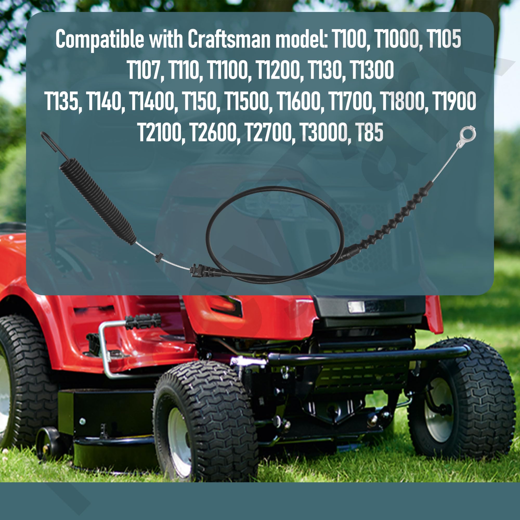 HandyTek cable compatible with MTD and Craftsman T-series for easy replacements