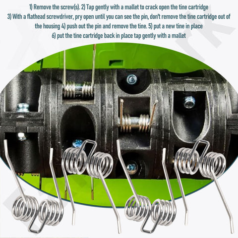 HandyTek steel-dethatcher pack image emphasizes reliable replacement parts