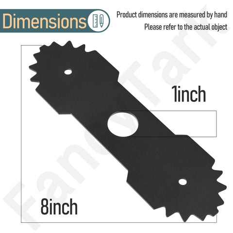 HandyTek 638006008 blade pair for Ryobi RY13050/RY13050A, durable replacement.