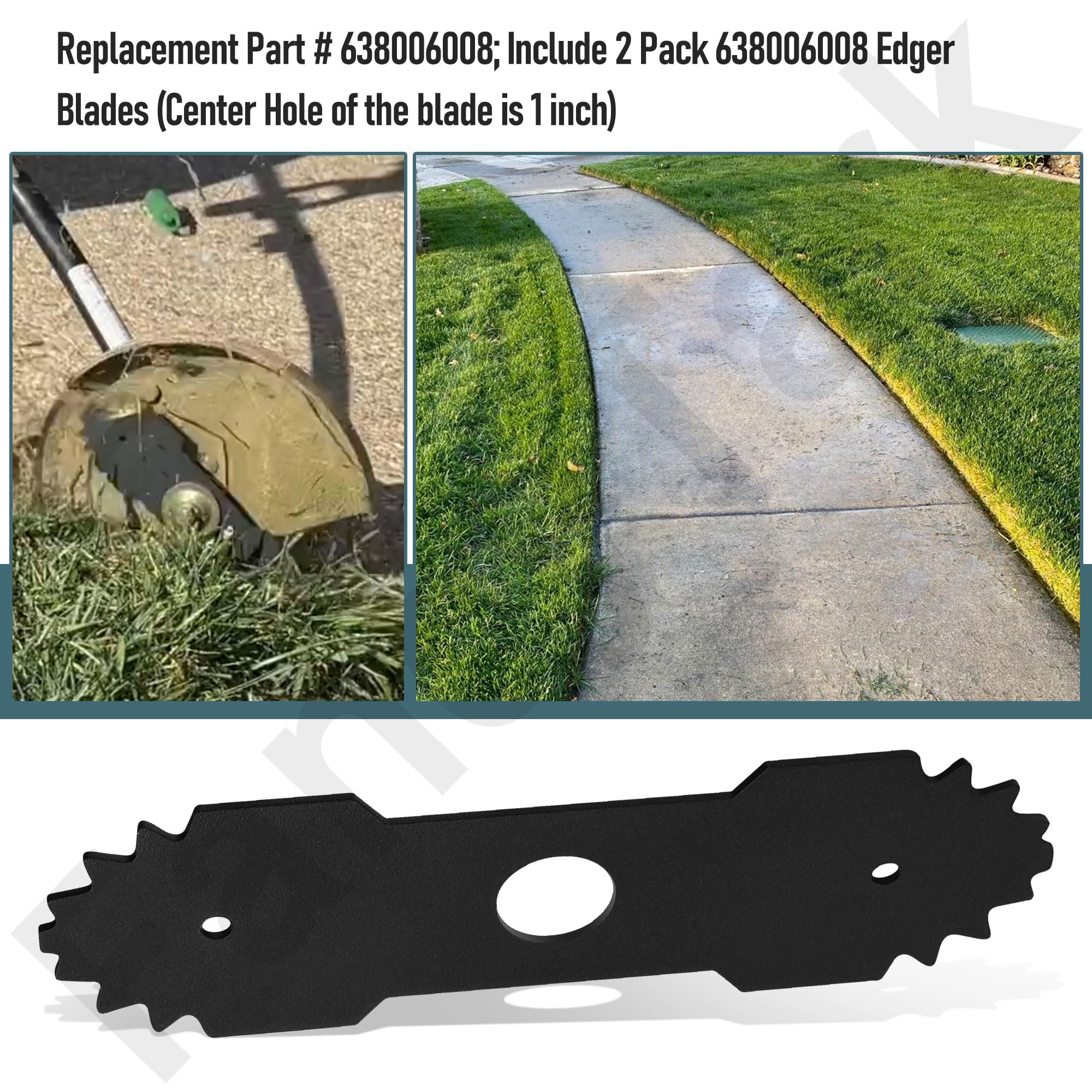 Two-pack HandyTek blades provide ready replacements for busy edging projects.