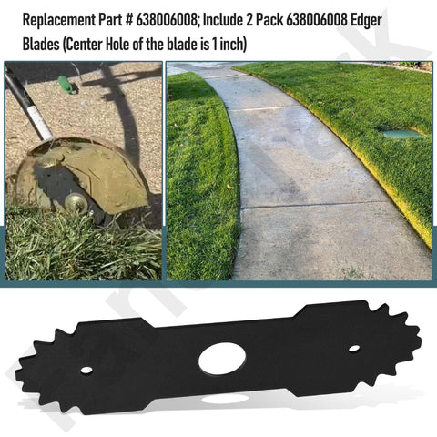 Two-pack HandyTek blades provide ready replacements for busy edging projects.