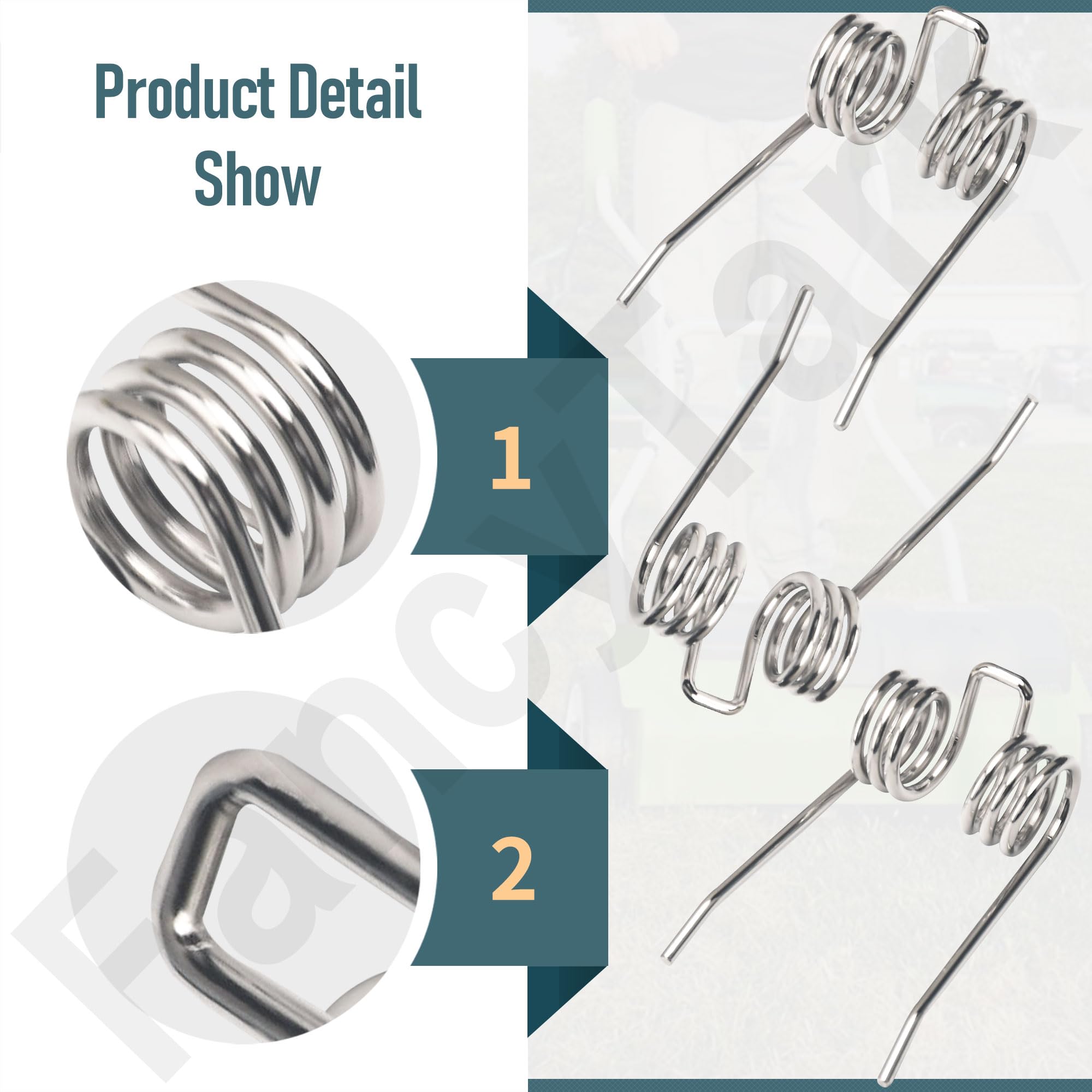 HandyTek steel dethatcher tines highlight durability and long lasting performance