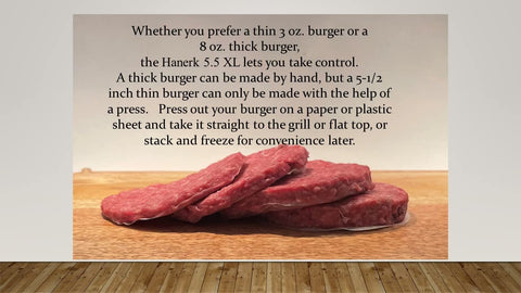 Hanerk XL creates 2-oz sliders with precise pressure