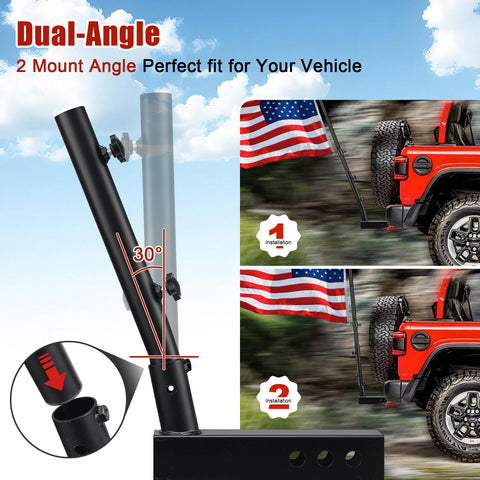 HANGMAICOME anti-rust coating preserves the hitch pole for years.