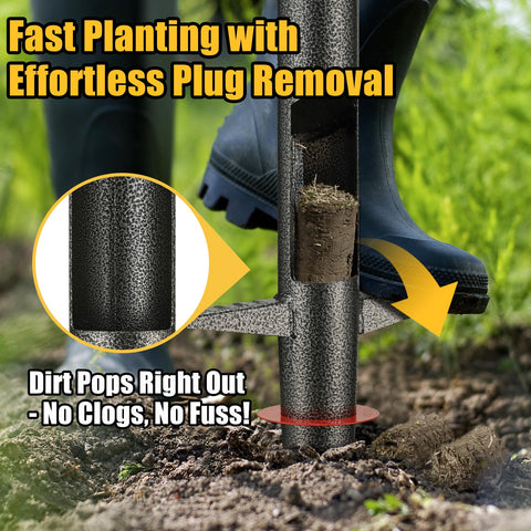 Hangmaicome automatic plug eject feature speeds up plug removal during gardening.