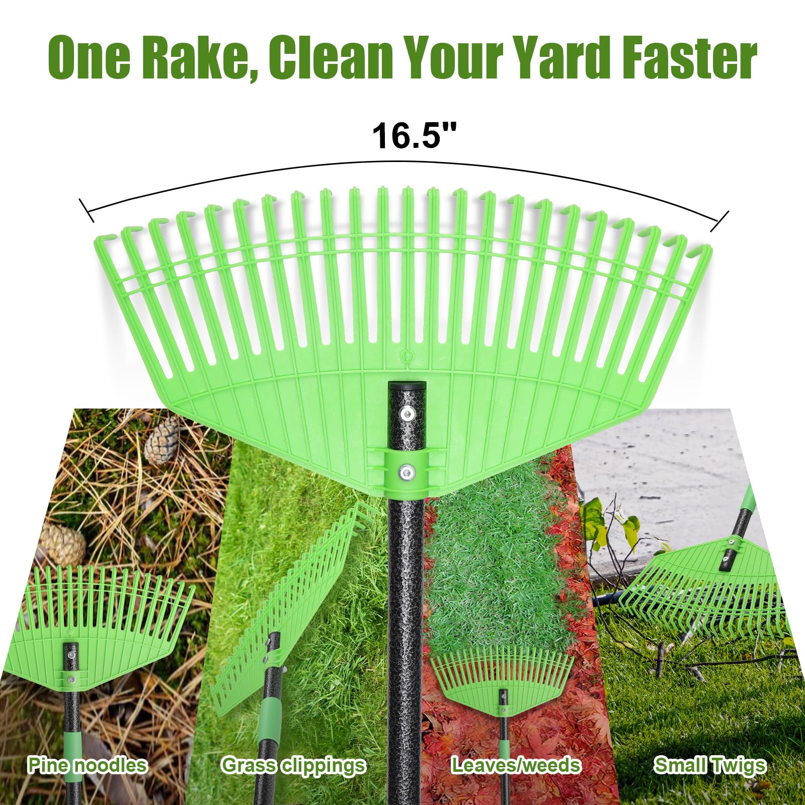Hangmaicome detachable handle for compact storage in shed