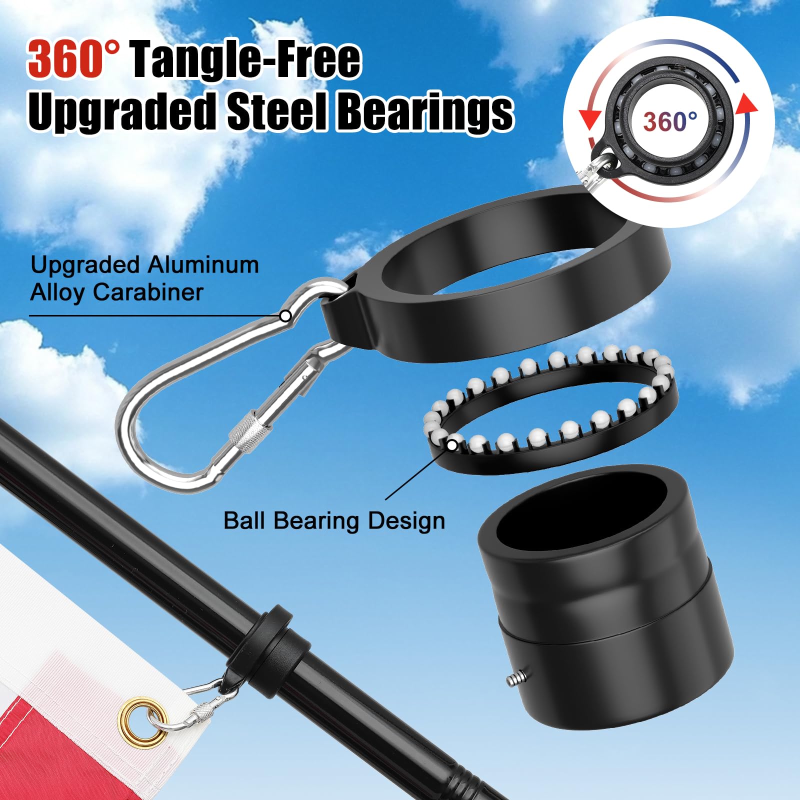 HANGMAICOME easy mounting bracket with twist-lock for quick setup
