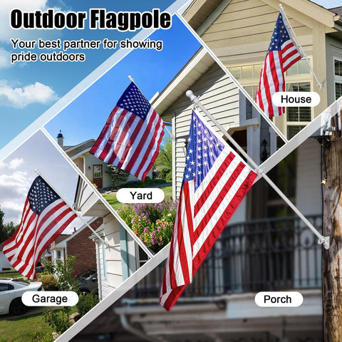 Hangmaicome compatible with 2x3, 3x5, and 4x6 flags