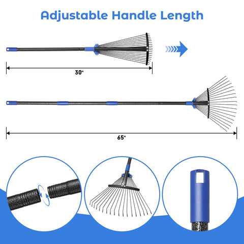 Hangmaicome telescopic shaft from 30 to 58 inches reduces strain during long sessions