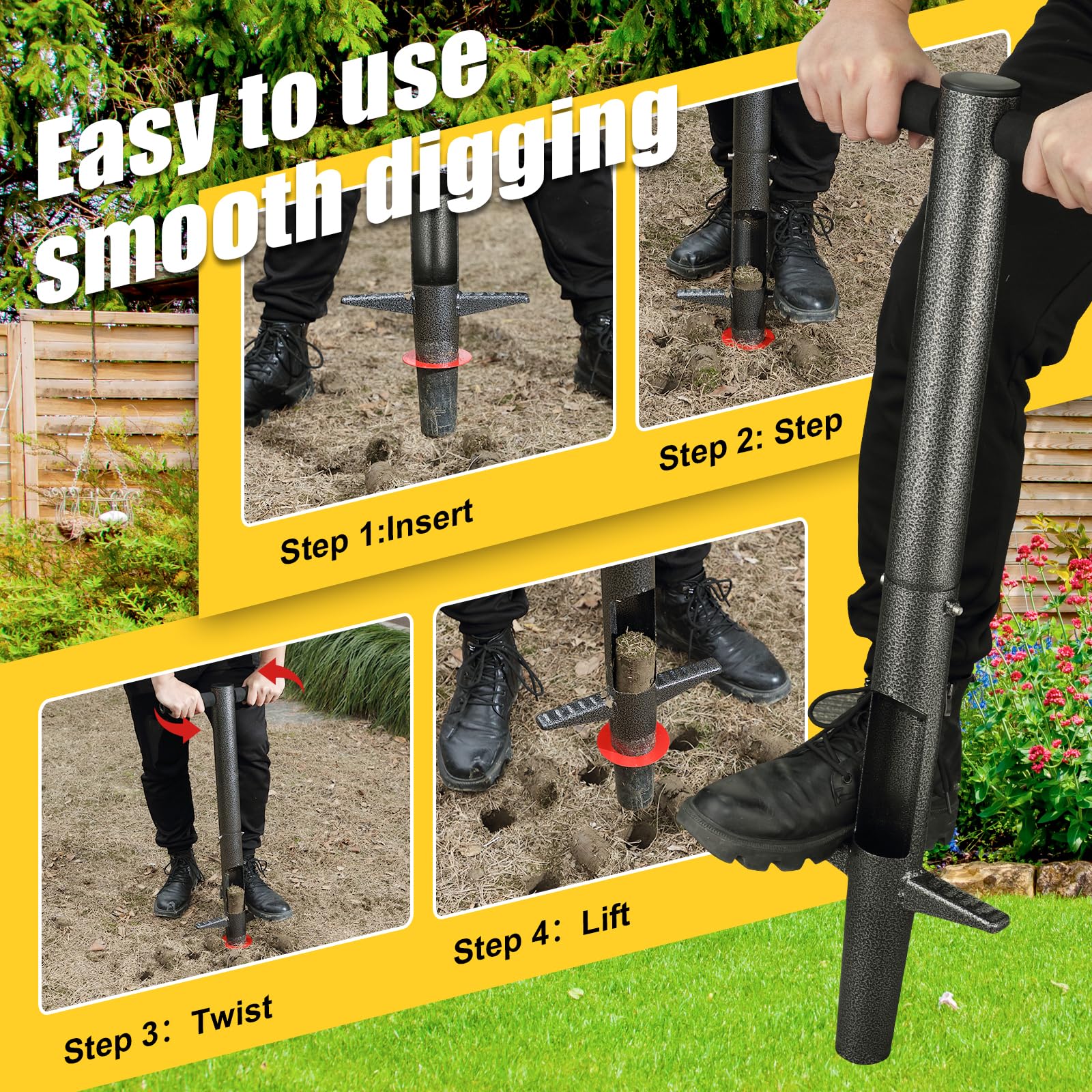 Hangmaicome three-depth rings ensure precise hole depth for bulbs.