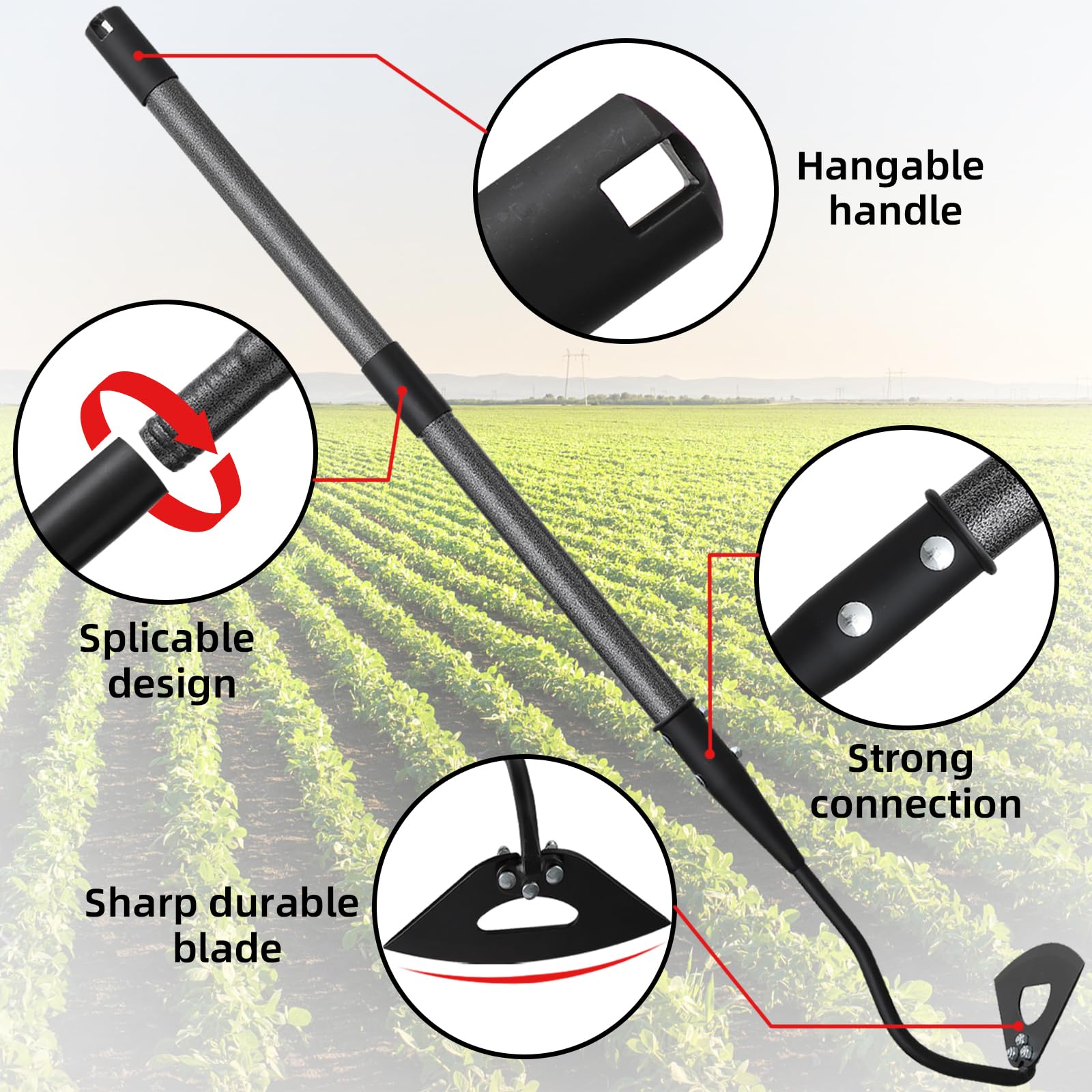 HANGMAICOME ideal for tight corners, flower beds, and borders.