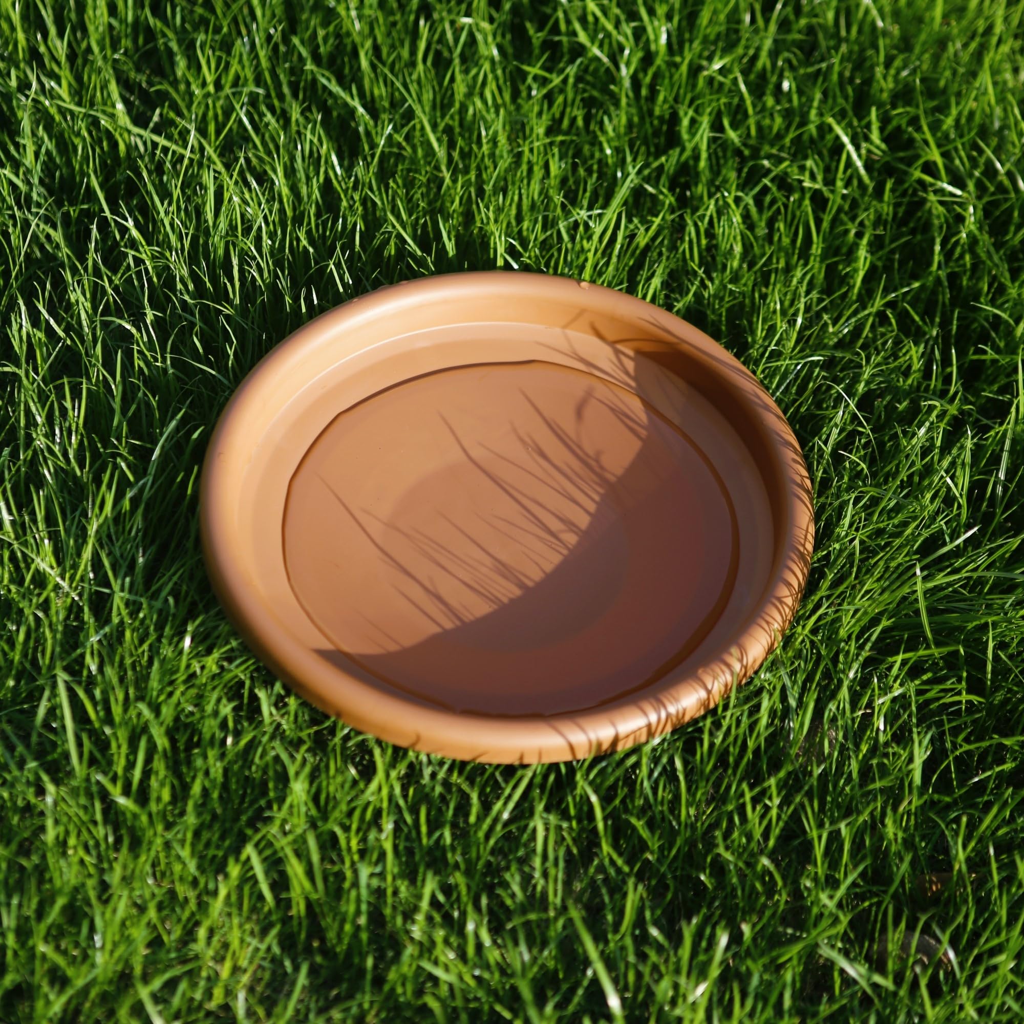 Hanizi bird bath bowl close-up shows sturdy design and clean edge.