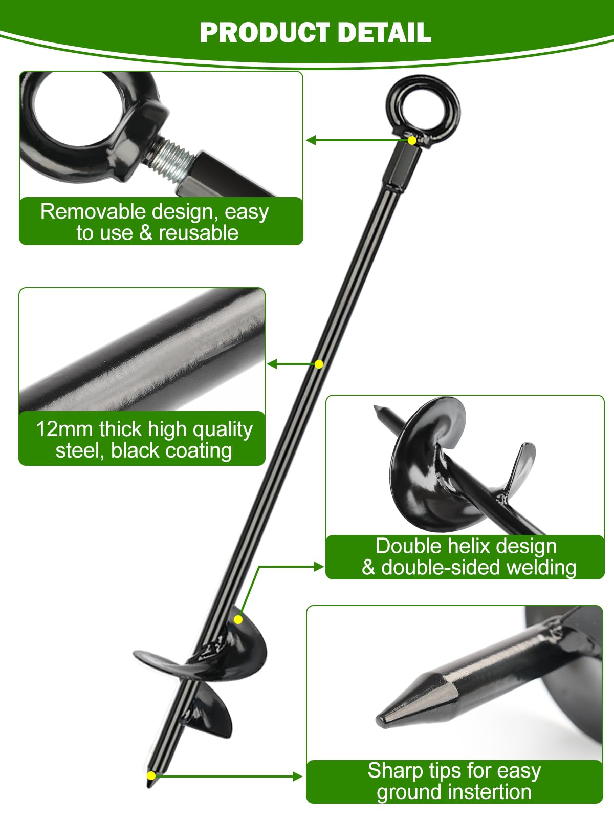 hannger drill adapter aids easy installation into soil or clay