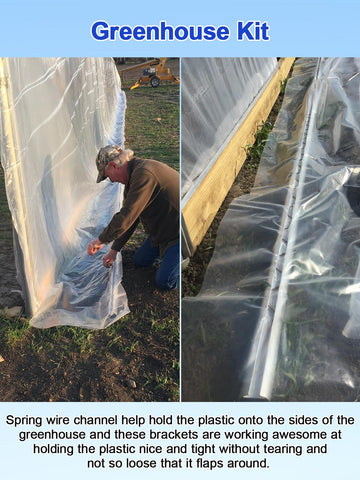 Hannger greenhouse film installation ensures smooth, wrinkle-free covering for quick seasonal changes.