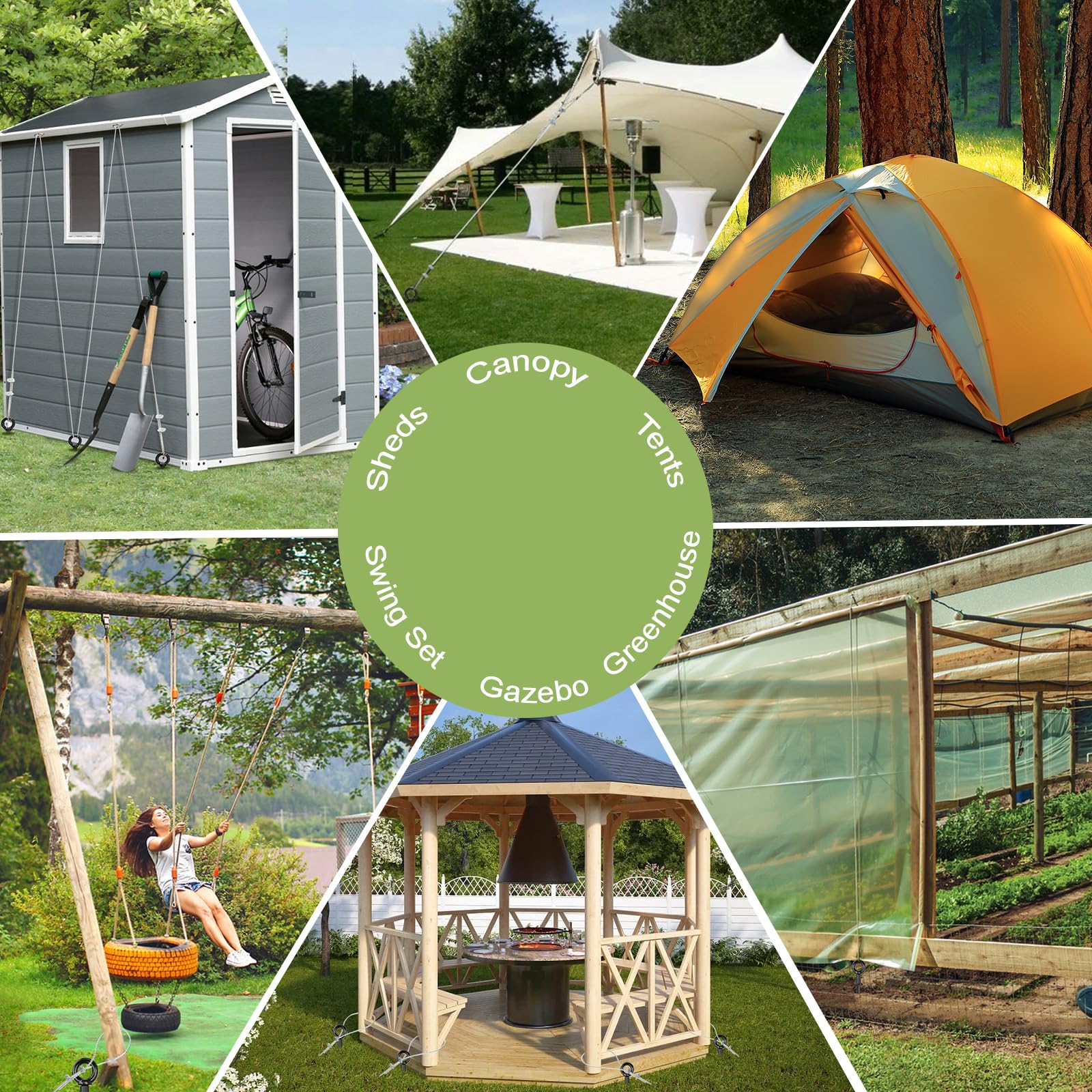 hannger wide-use anchors for outdoor structures like sheds and gazebos