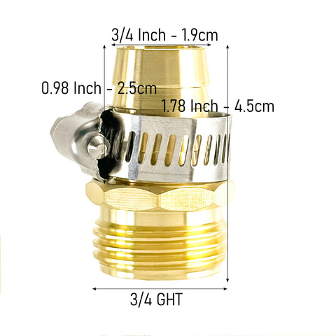 Hanobo garden hose repair kit includes two connectors for on-hand fixes.