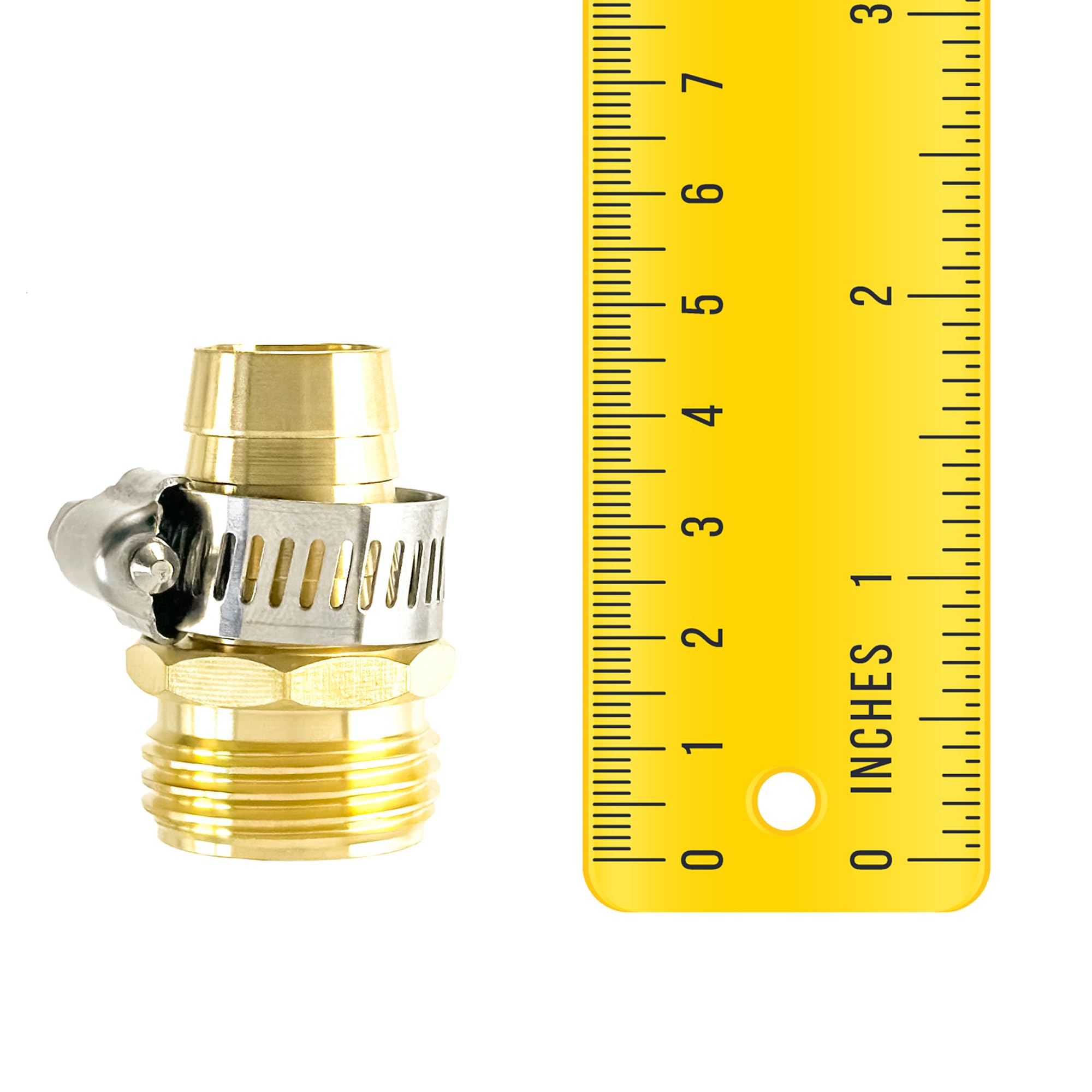 Hanobo stainless clamps with brass connector ensuring a secure seal.