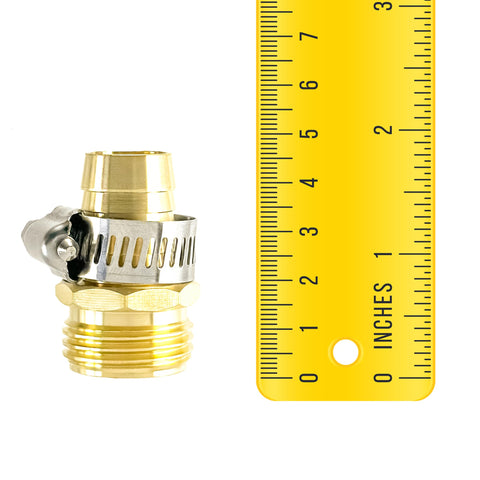 Hanobo stainless clamps with brass connector ensuring a secure seal.