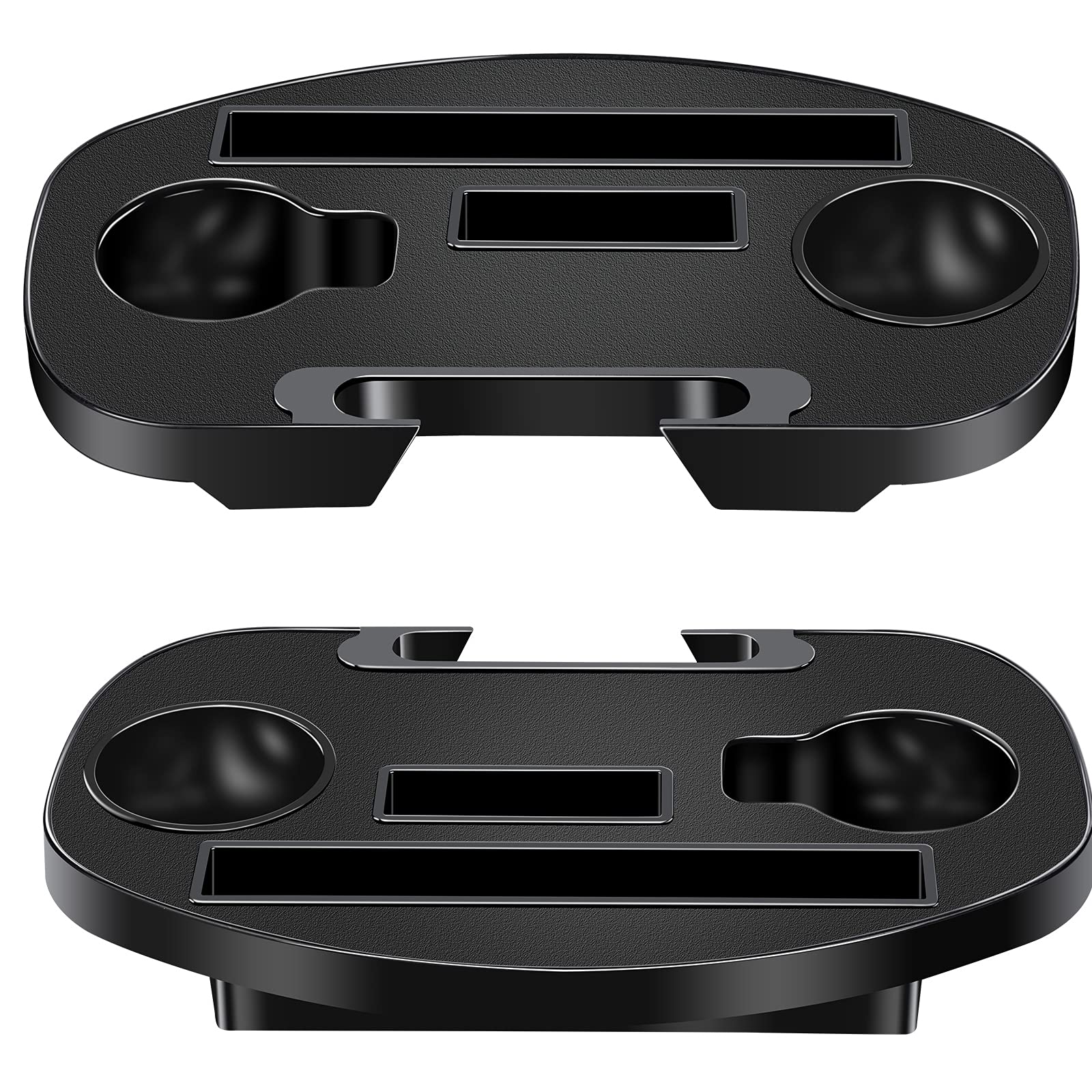 Hanperal chair tray cup slot keeps beverages stable on recliners