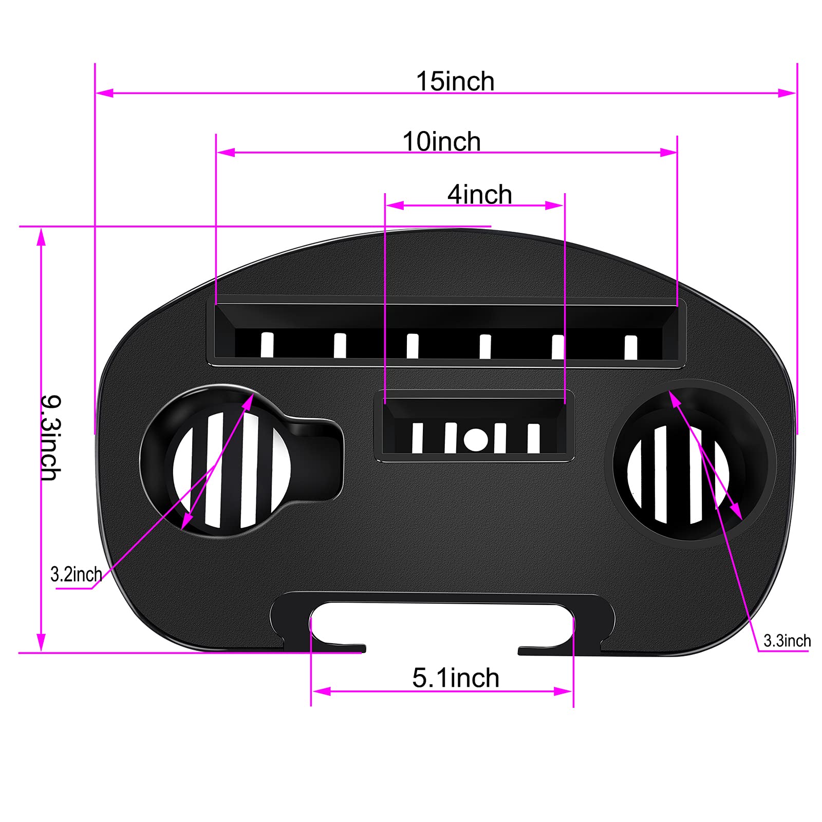 Hanperal chair tray iPad slot secures tablets during lounging