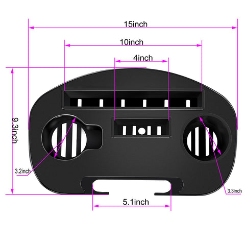 Hanperal chair tray iPad slot secures tablets during lounging