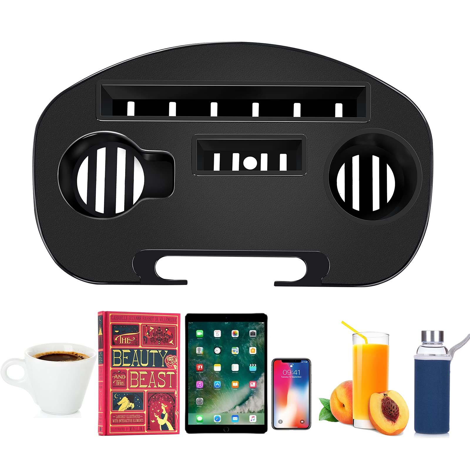 Hanperal chair tray phone slot keeps your phone within reach