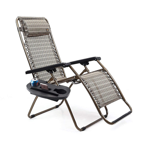 Hanperal two-pack tray in black finish fits multiple folding chairs