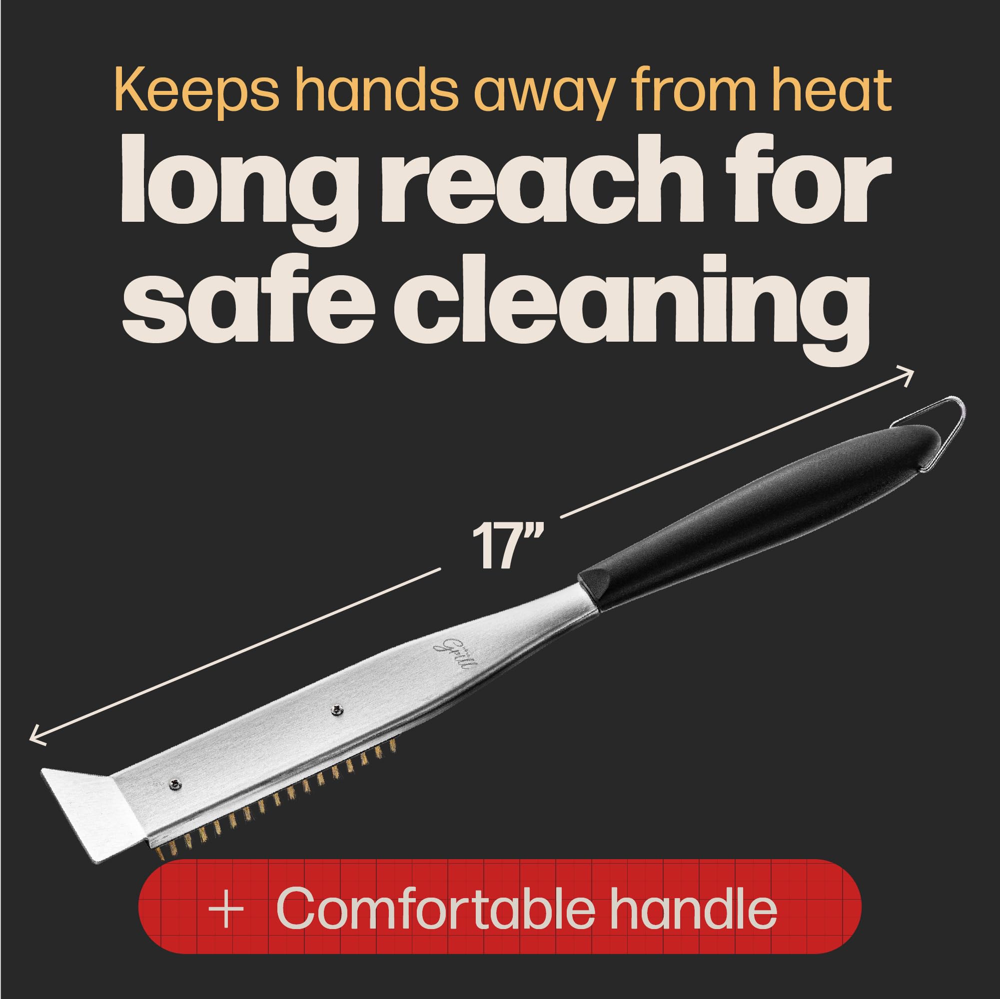 Hans Grill brass bristles deliver powerful stone cleaning