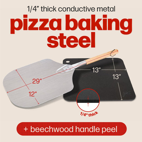 Hans Grill PRO with beechwood peel enables easy pizza transfer