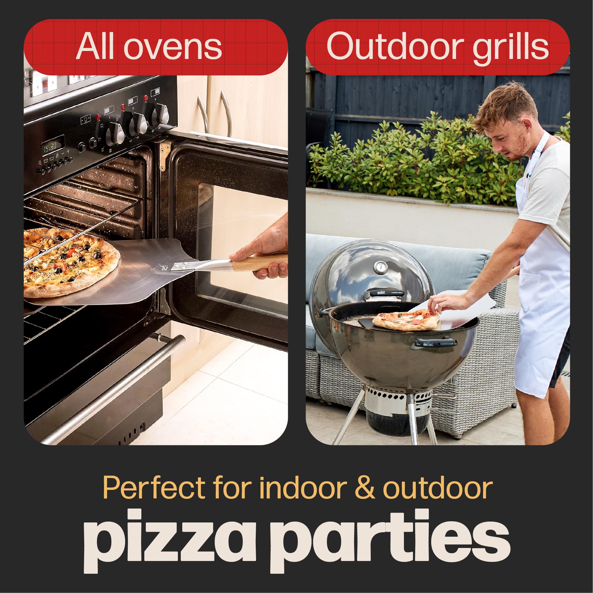 Even heat distribution on Hans Grill Pizza Steel PRO promotes even bake