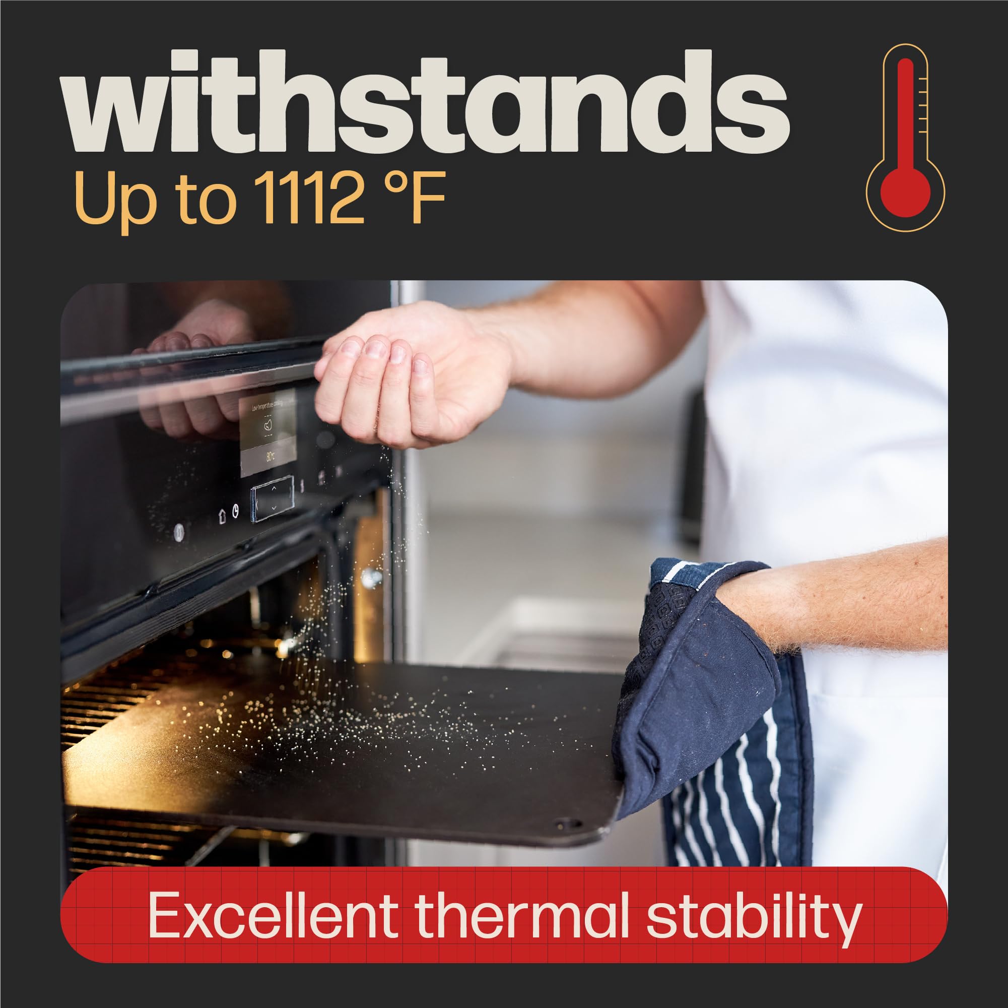 Oven-ready Hans Grill pizza steel PRO for dependable baking