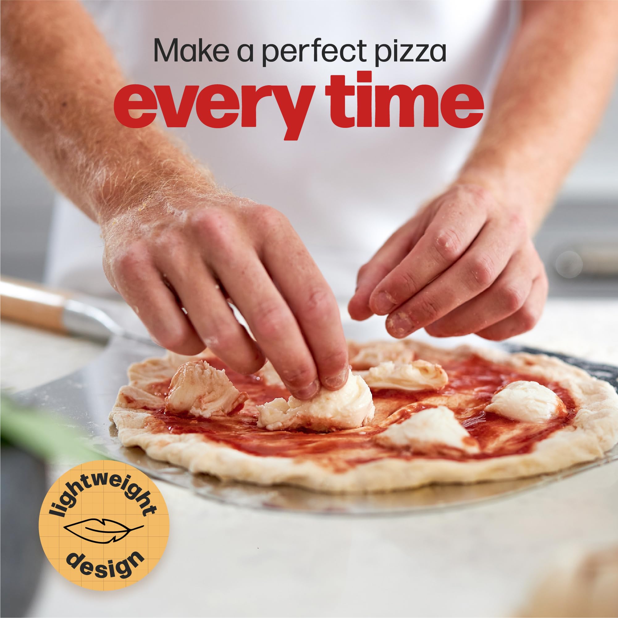 Compact storage solution for Hans Grill pizza tools and steel