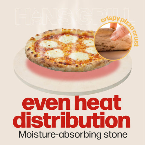 Close-up of Hans Grill cordierite surface highlighting durability under high heat