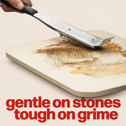Hans Grill stainless steel handle for a secure grip