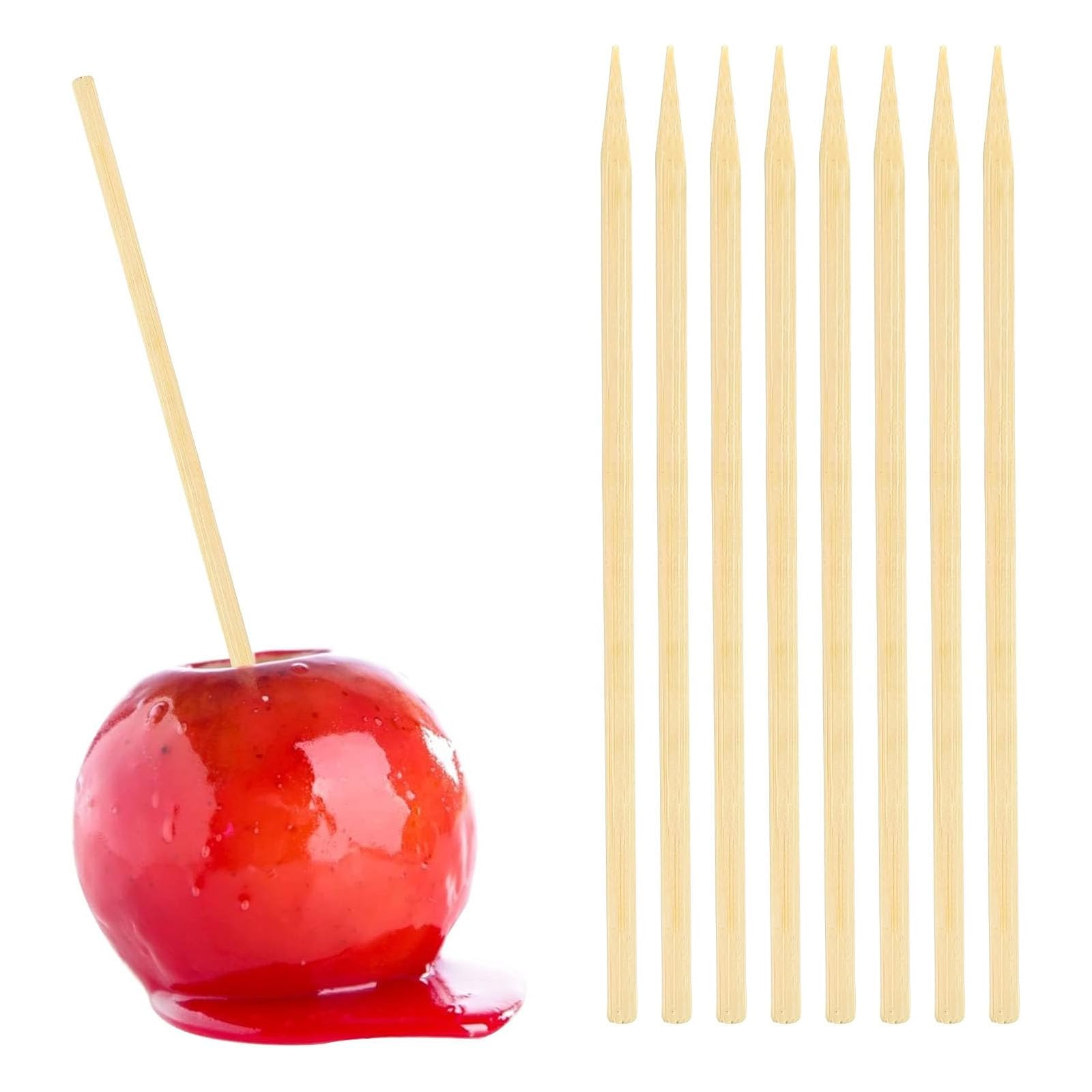 HANSGO bamboo skewers 6-25 inch for appetizers and grilling