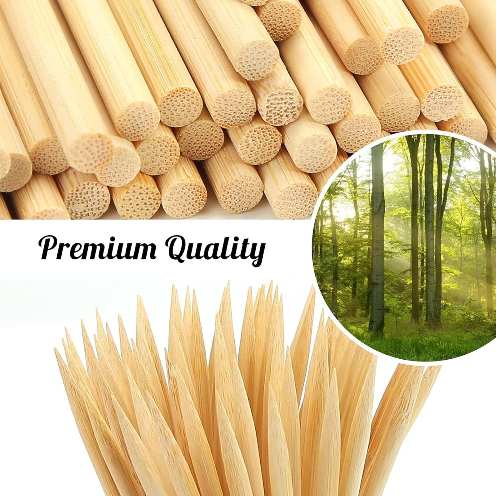 HANSGO semi-pointed sticks with a polished finish for smooth piercing.