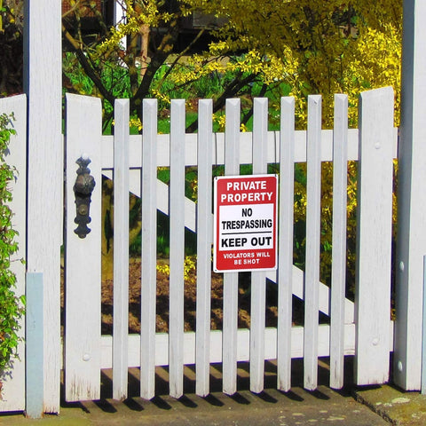 HANTAJANSS metal sign durable outdoor 12x12 resisting sun and rain.