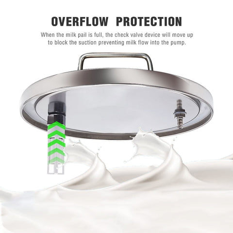 Hantop 304 stainless steel milk bucket for safe storage.