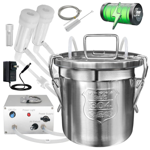 Hantop 6L goat milking machine pro model for efficient milking.