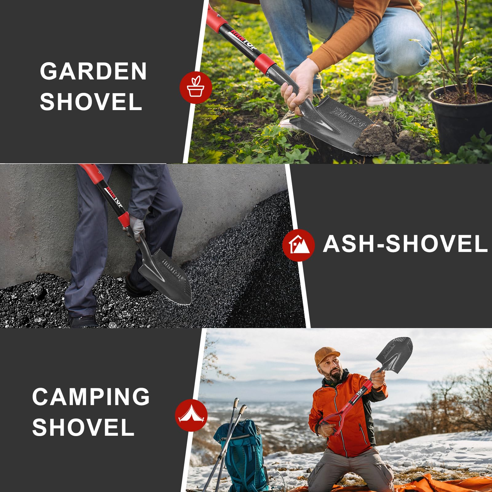 HANTOP ash cleanup tool keeps fireside areas tidy.