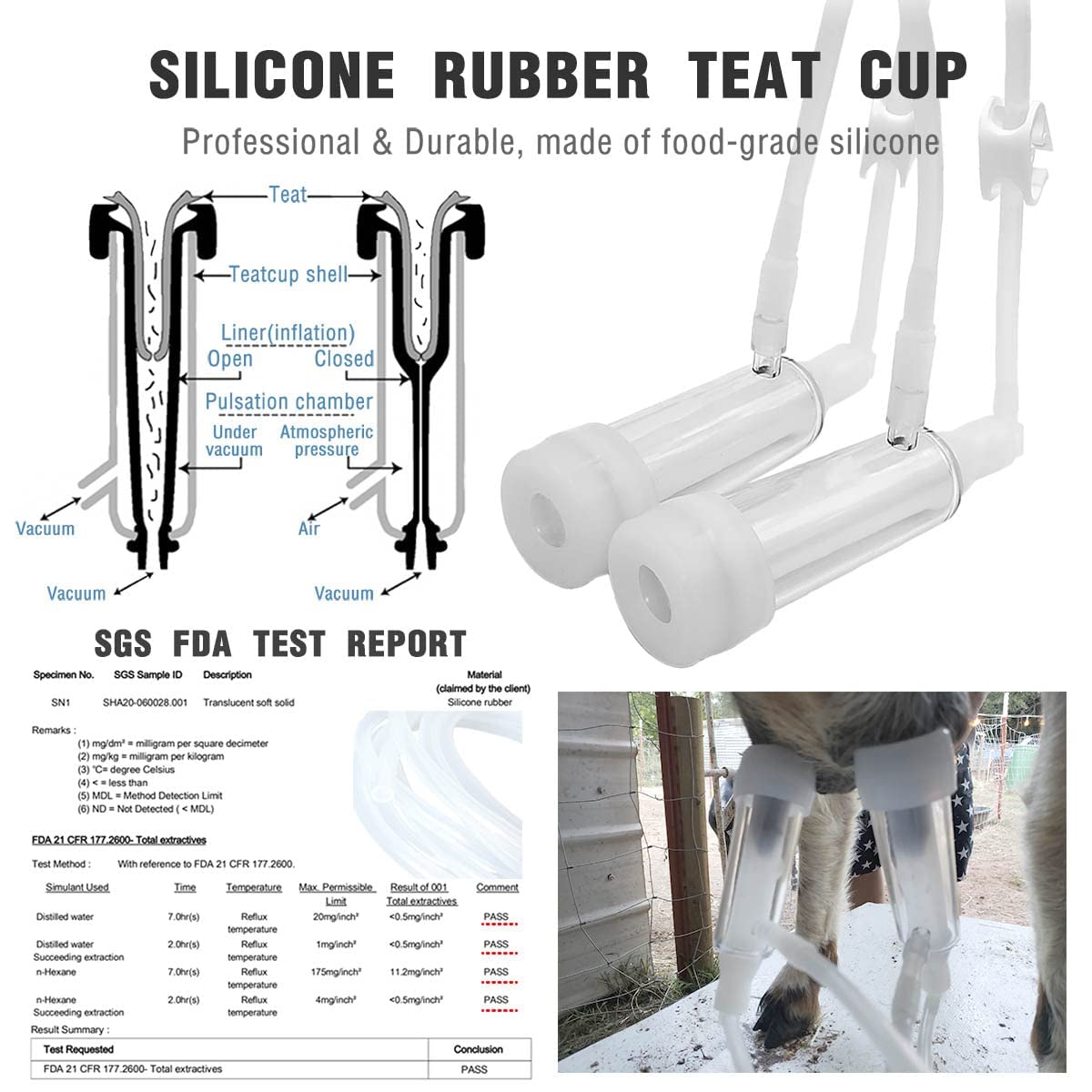 Hantop auto stop check valve prevents milk backflow.
