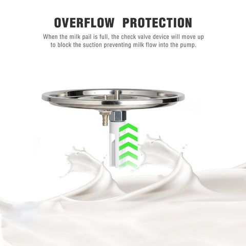 Hantop Goat Milking Machine detachable bucket image shows easy transport and storage.
