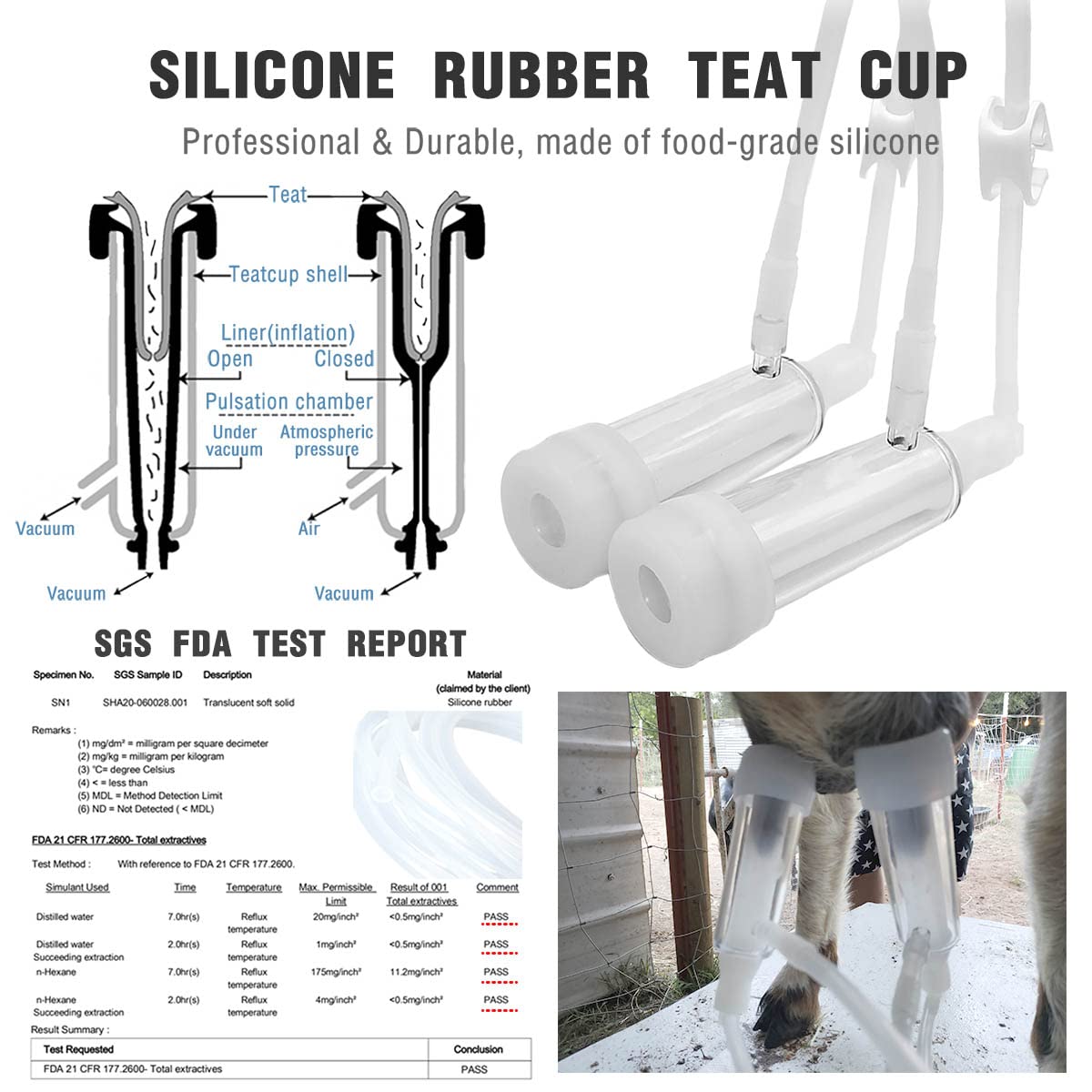 Hantop Goat Milking Machine hose route demonstrates tidy setup and reduced clutter.